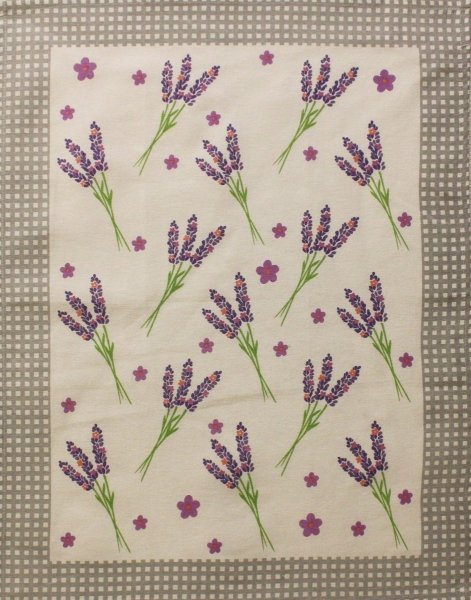 Ścierka GRECJA rozm 52x65cm wz. 34 lawenda szary