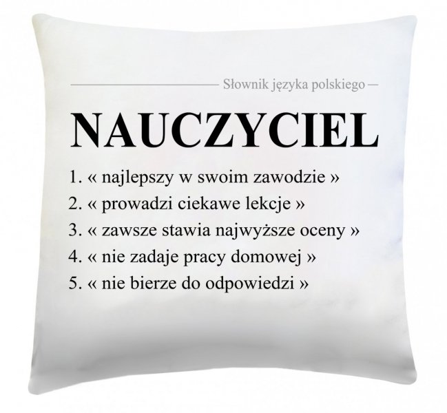 Poduszka na Dzień Nauczyciela 40x40 wz. 3A