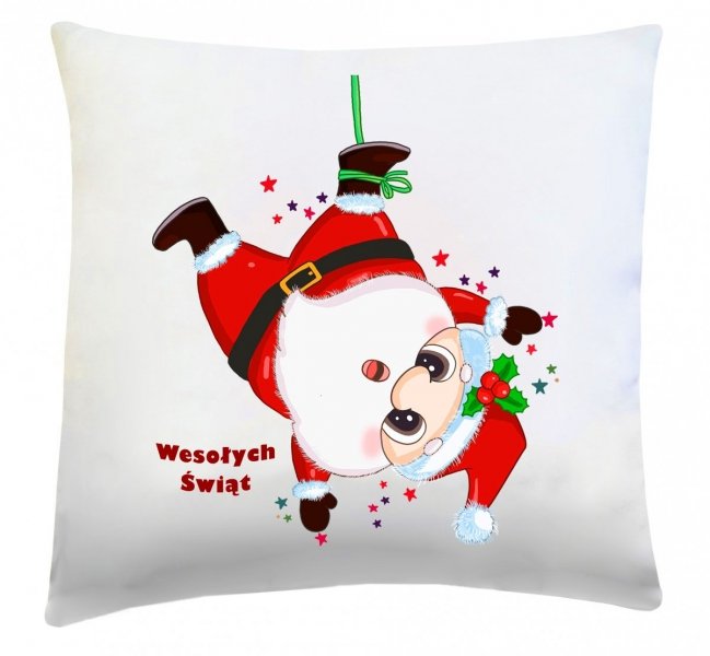 Poduszka świąteczna 40x40 wz. Mikołaj 1