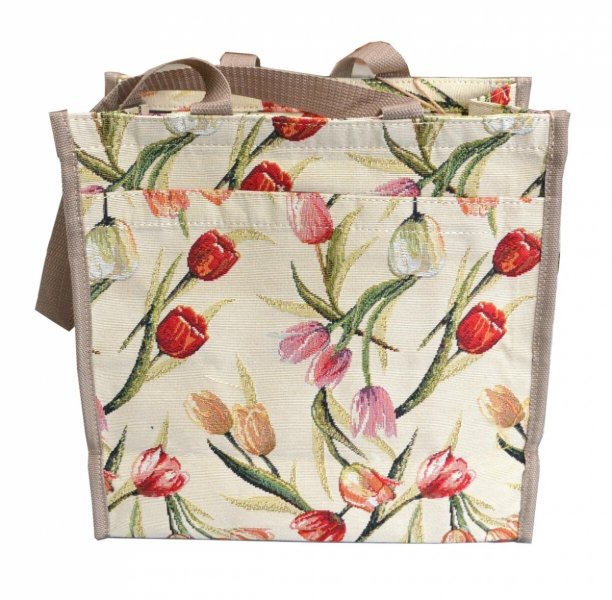 Torba gobelinowa która cieszy. 30x30 wz. T312 Tulipan
