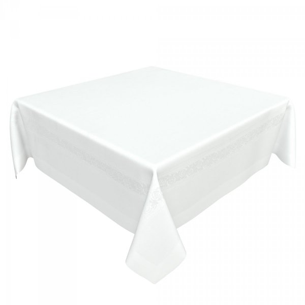 Obrus ROSE WHITE 85x85 100% poliester wz. 317 biały