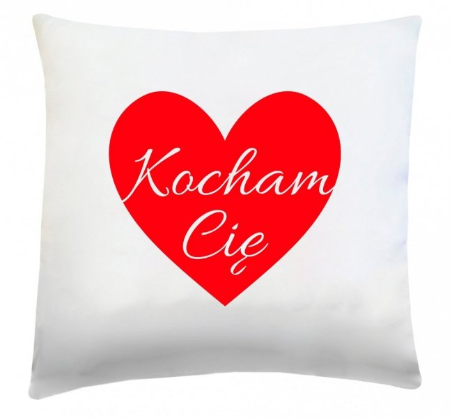 Poduszka na Walentynki 40x40 wz. Serce 06