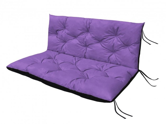 Poduszka ogrodowa na huśtawkę - 120x60x50 wz. Wrzosowy
