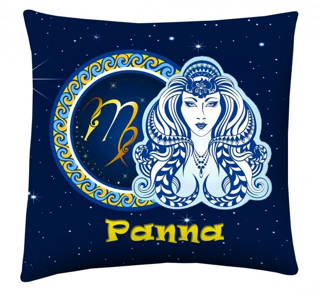 Poduszka z nadrukiem dwustronnym Znak Zodiaku 40x40 wz. Panna
