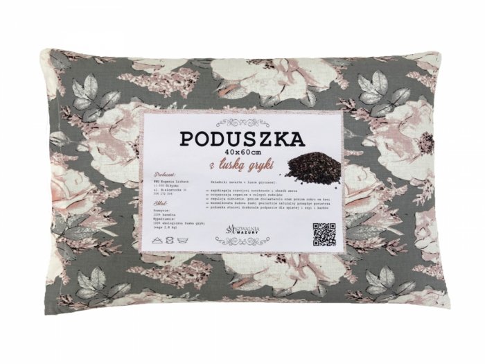 Poduszka z łuską gryki 40x60 wz. 7 peonia