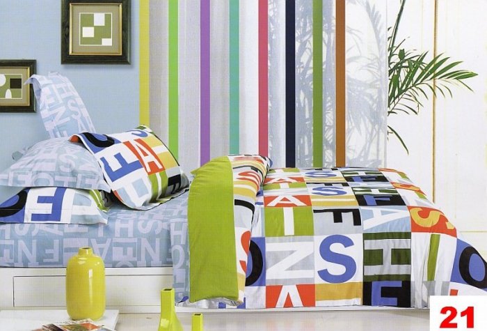 Poszewki na poduszki 40x40 bawełna satynowa wz.21