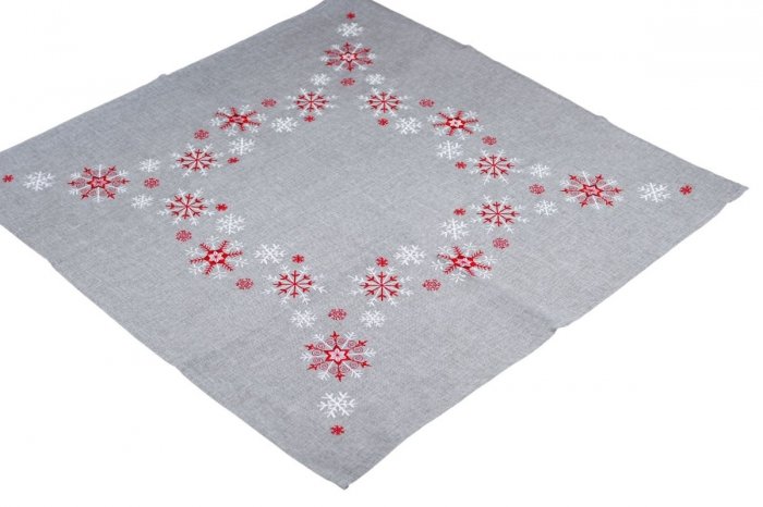 Obrus Świąteczny Boże Narodzenie wz. Kortina 64-2, rozmiar 85x85 Kolor: Szary