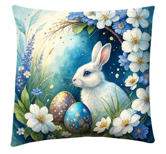 Poduszka z nadrukiem dwustronnym 40x40 Królik wielkanocny 5