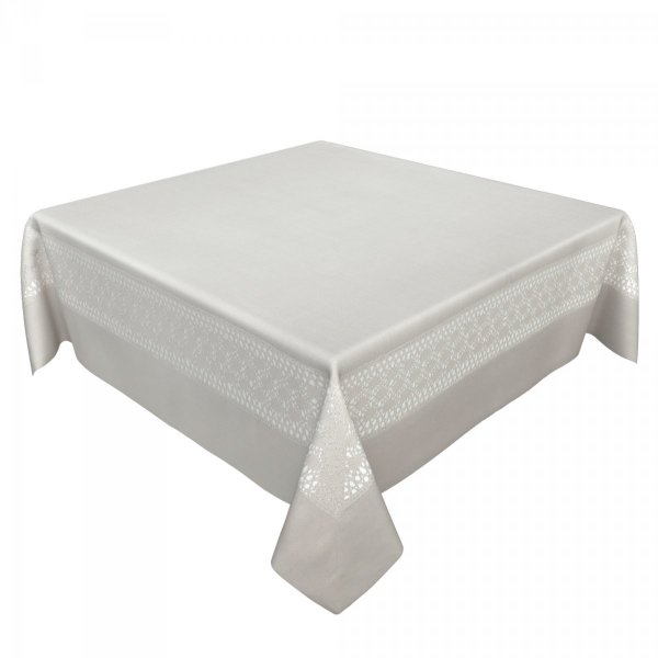 Obrus LEN 140x350 100% poliester wz. 313 szary