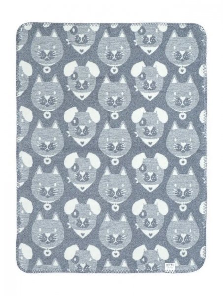 Kocyk bawełniany dla dzieci 75x100 wz. 2167-1 Kotki i pieski