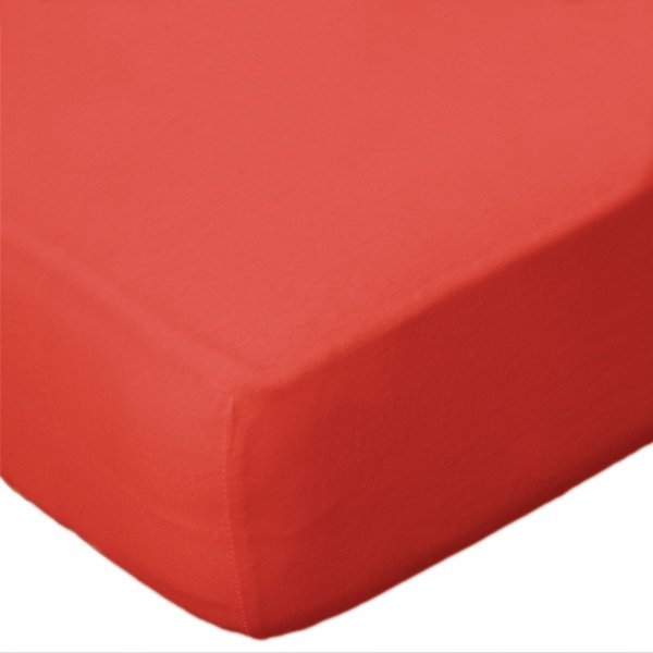 Prześcieradło jersey 120x200 z gumkę wz. D038 (koralowy)