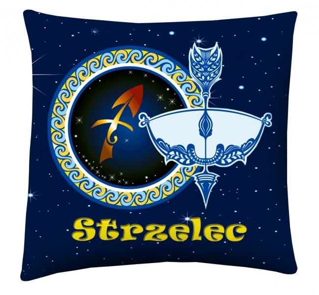 Poduszka z nadrukiem dwustronnym Znak Zodiaku 40x40 wz. Strzelec