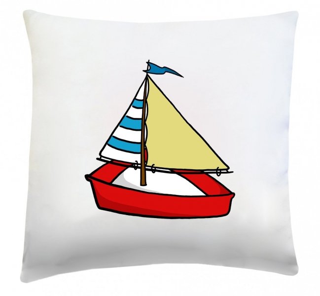 Poduszka marynistyczna 40x40 wz. Łódka 1