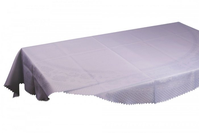 Obrus plamoodporny dwustronny Belissa 3002 170 koło Jedeka Kolor: Biały