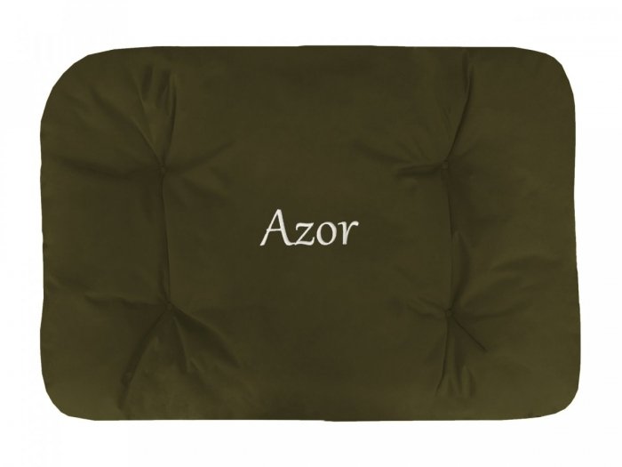 Legowisko Z IMIENIEM TWOJEGO PSA 115x80 cm - khaki