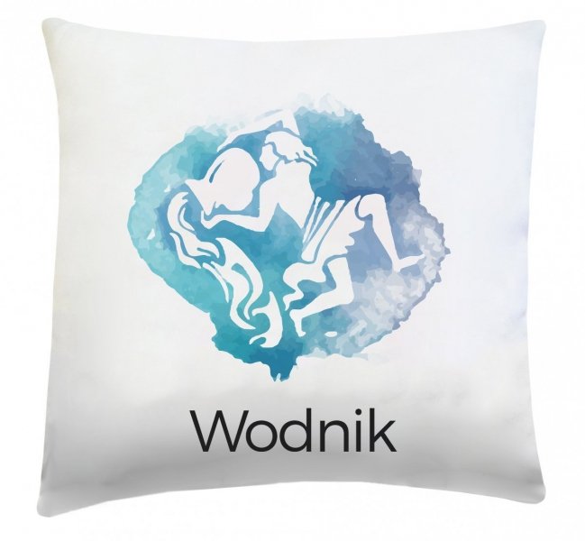 Poduszka znak zodiaku 40x40 wz. Wodnik