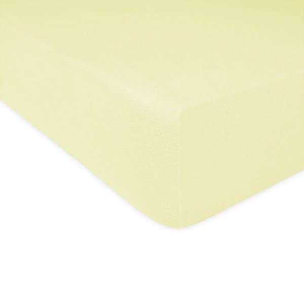 Grube Prześcieradło FROTTE z gumką do łóżeczka 60x120 krem 019