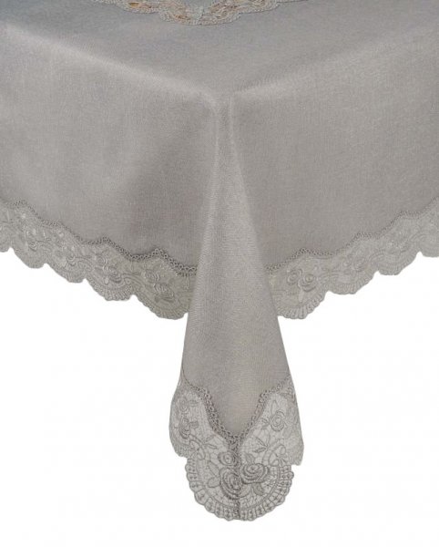 Obrus gipiurowy rozmiar 140x220 wz. Szary (020)