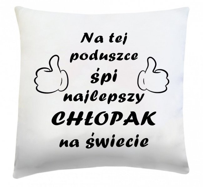 Poduszka dekoracyjna 40x40 wz. Dzień Chłopaka 2