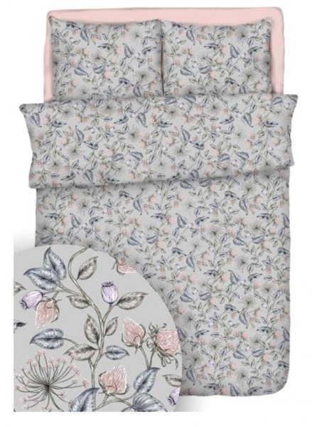 Poszewka 50x60 - KORA bawełniana wz. Koper