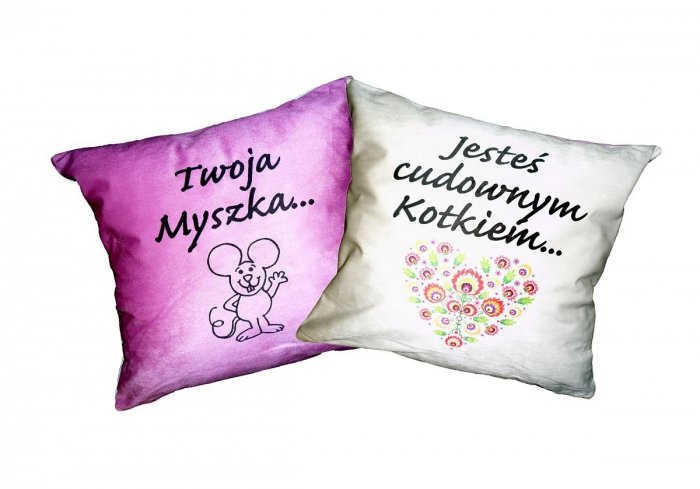 Dwustronna Poszewka prezentowa na poduszkę 40x40 wz. 82 Jedeka