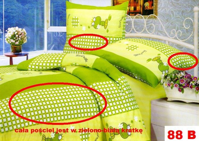 Poszewki na poduszki 40x40 bawełna satynowa wz. 0088