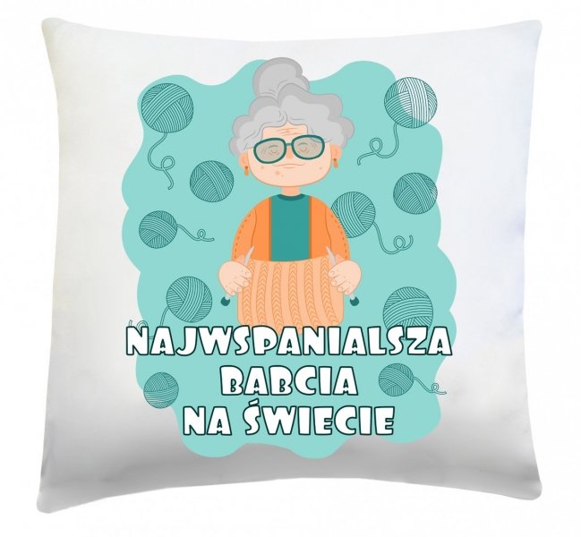 Poduszka na Dzień Babci 40x40 wz. 12