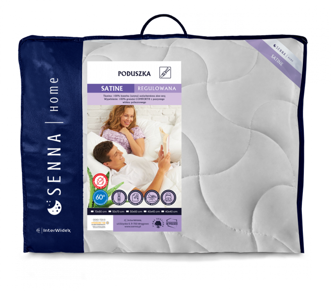 Poduszka SATINE regulowana Inter-Widex 70x80