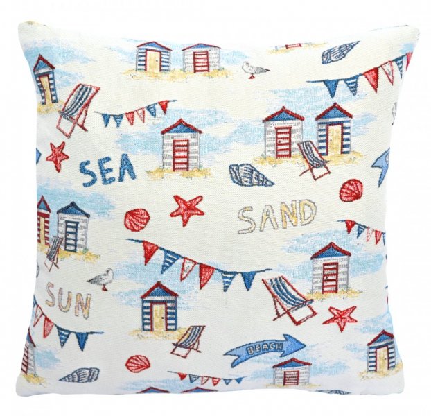 Poszewka gobelinowa na poduszkę 40x40 wz. Plaża 0053