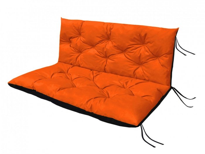 Poduszka ogrodowa na huśtawkę - 120x60x50 wz. Pomarańczowy