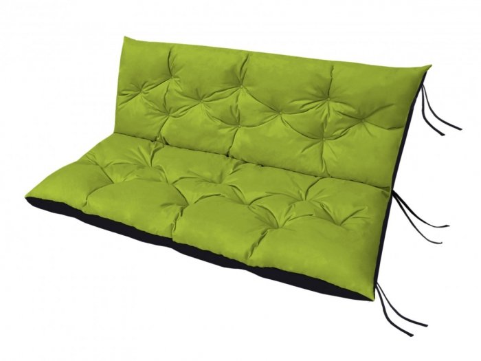 Poduszka ogrodowa na huśtawkę - 150x60x50 wz. Limonka