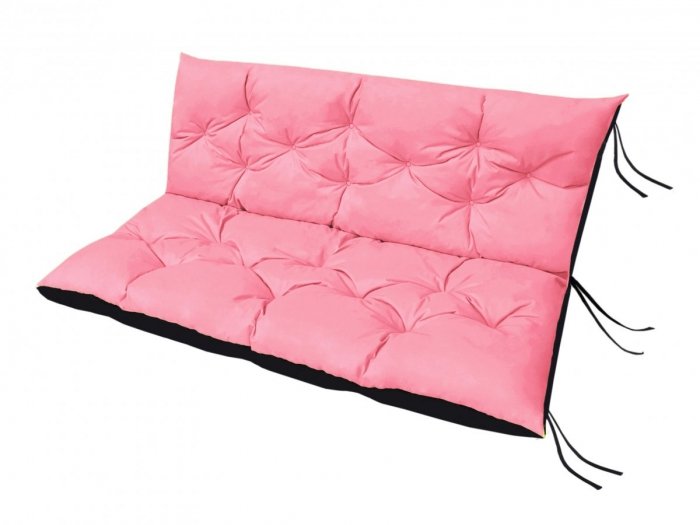 Poduszka ogrodowa na huśtawkę - 150x60x50 wz. Różowy