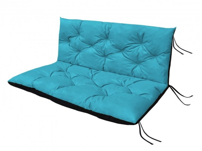 Poduszka ogrodowa na huśtawkę - 120x60x50 wz. Niebieski