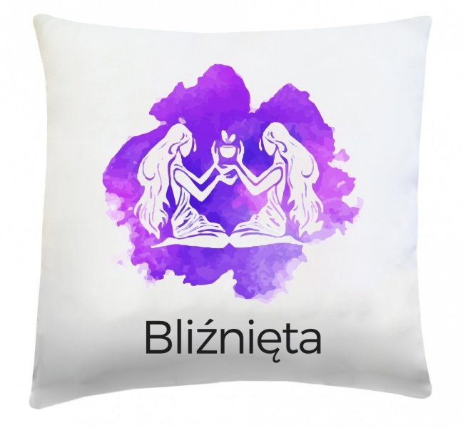 Poduszka znak zodiaku 40x40 wz. Bliźnięta