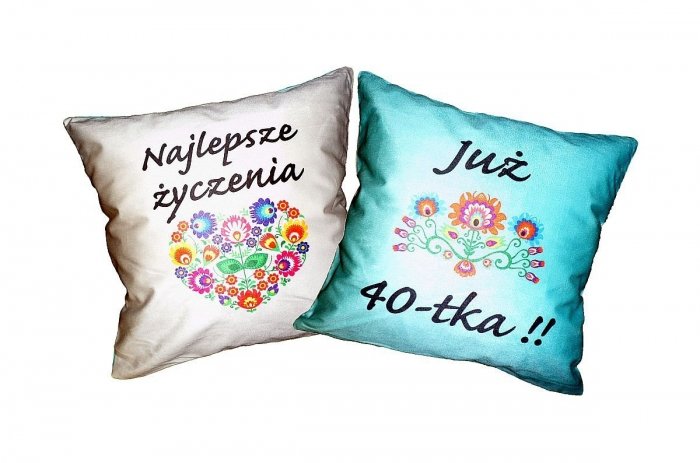 Dwustronna Poszewka prezentowa na poduszkę 40x40 wz. 88 Jedeka