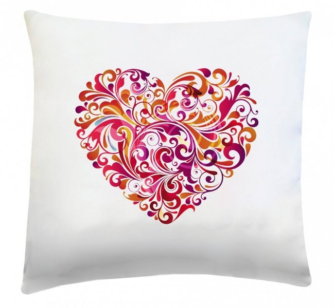 Poduszka na Walentynki 40x40 wz. Serce 02