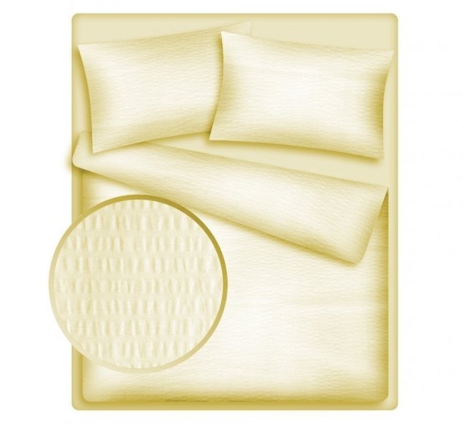 Poszewka 40x40 - KORA bawełniana wz. kremowy