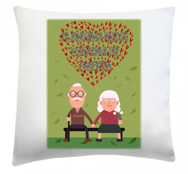 Poduszka na Dzień Babci i Dziadka 40x40 wz. 10