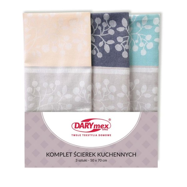 Komplet 3 ścierek kuchennych 50X70 cm wz. Perełka