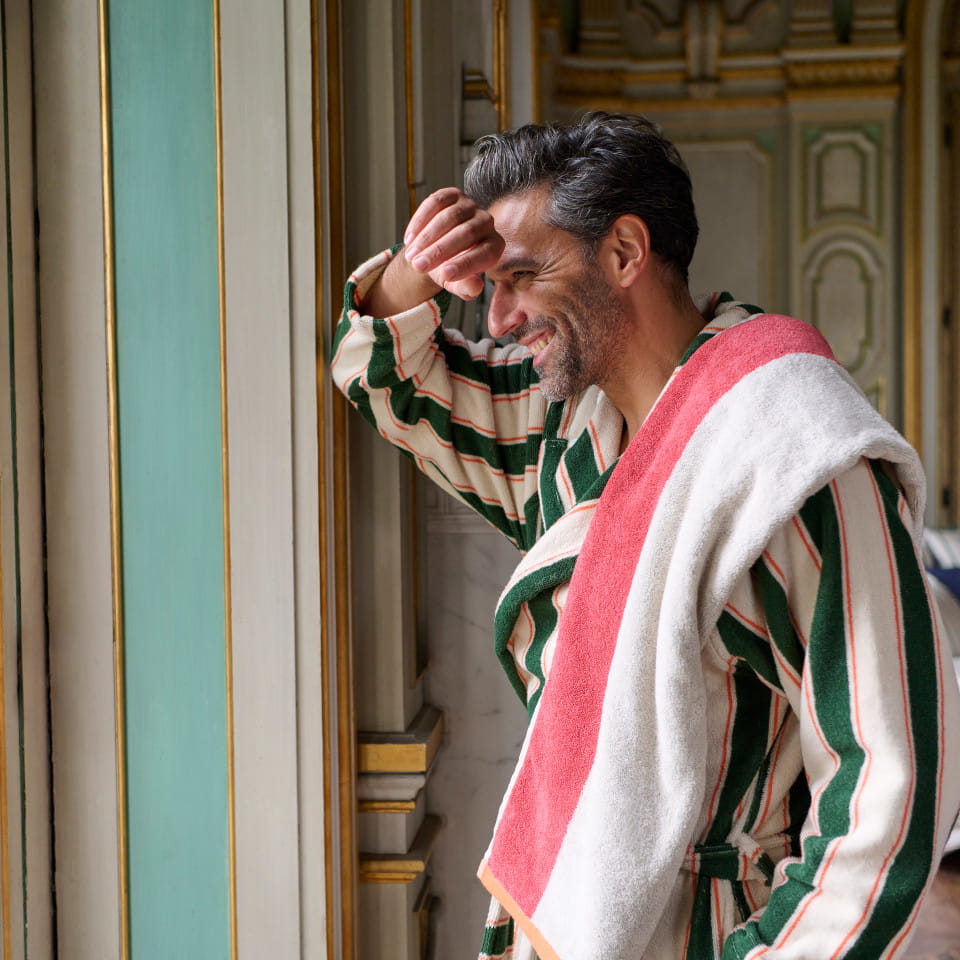 szlafrok unisex LYSIRIS bawełna VERT