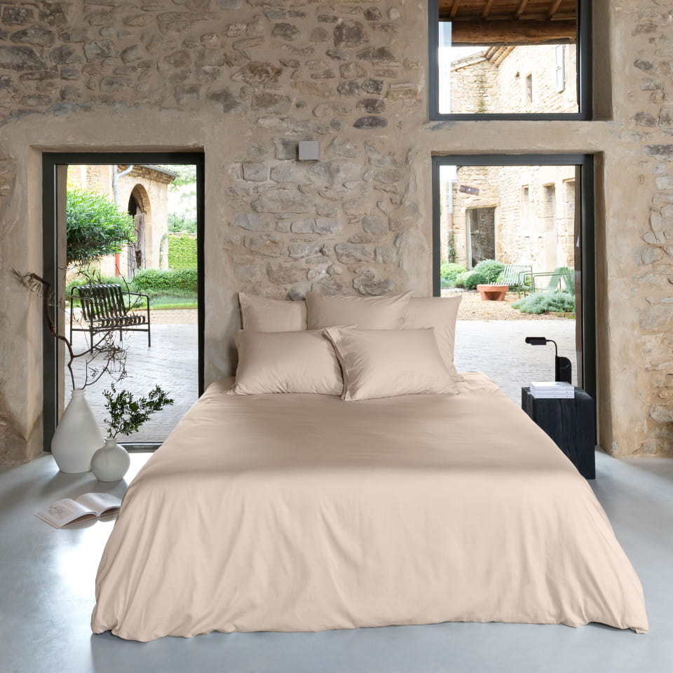 poszwa QUARTZ dune piaskowy bawełna satynowa - pościel