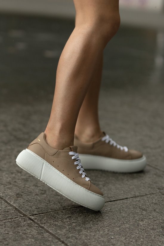 Sneakers SN411 - 2 Cappuccino / Biały