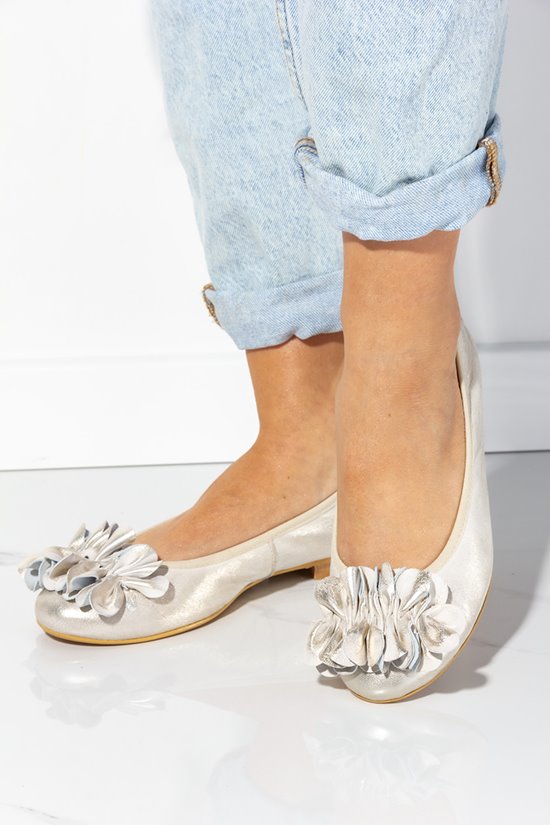 Baleriny damskie 92/62 Złoto