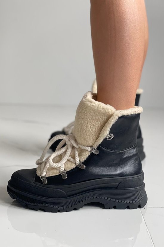 Śniegowce Leon 3 Black/ Beż