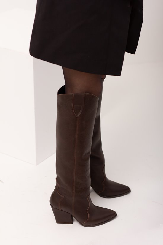 Kozaki damskie 71370/4 Czekolada Lico