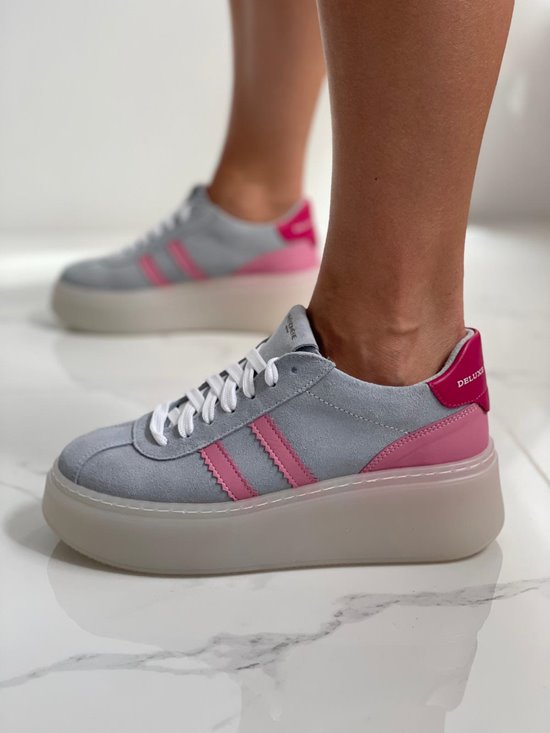 Sneakers SN41 - 14P Niebieski / Róż / B. Mleczny