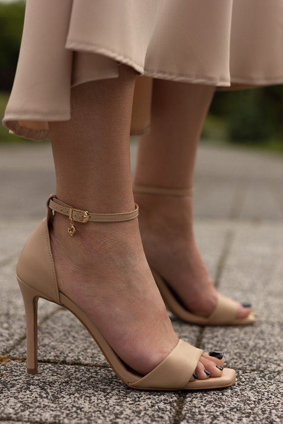 Sandały damskie 65 - 11 Nude lico