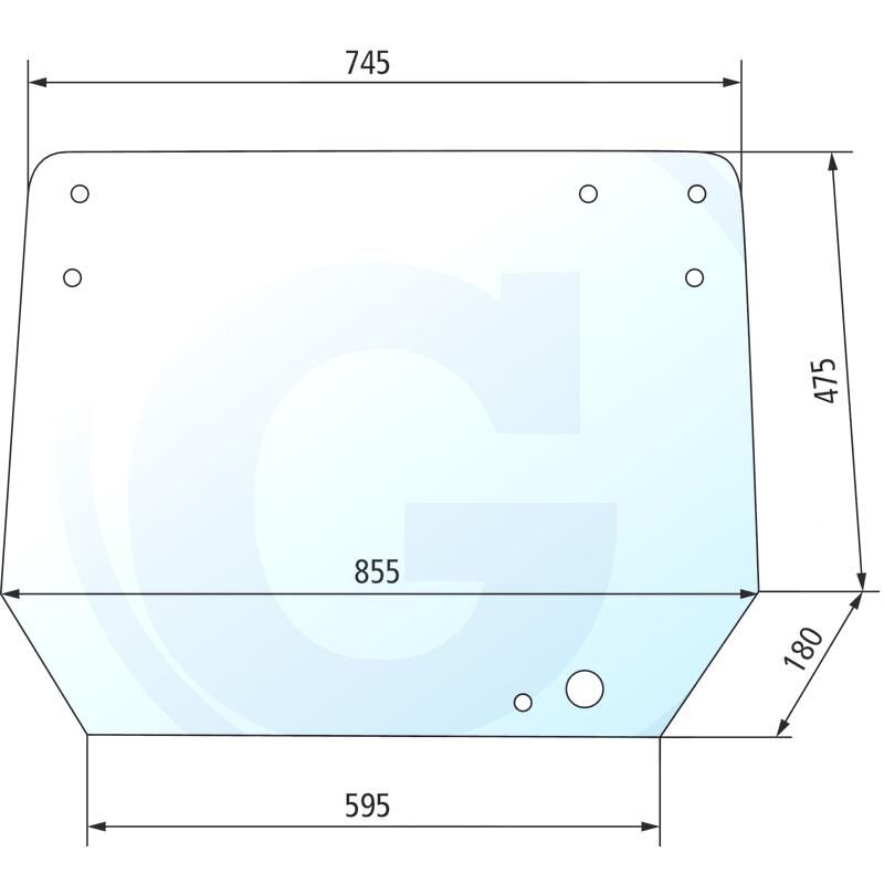 Szyba tylna Deutz AgroCompact 4401521