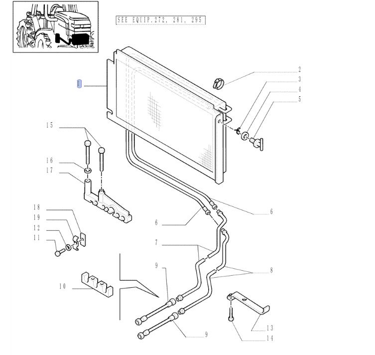 Chłodnica oleju New Holland TM 82000903 CNH