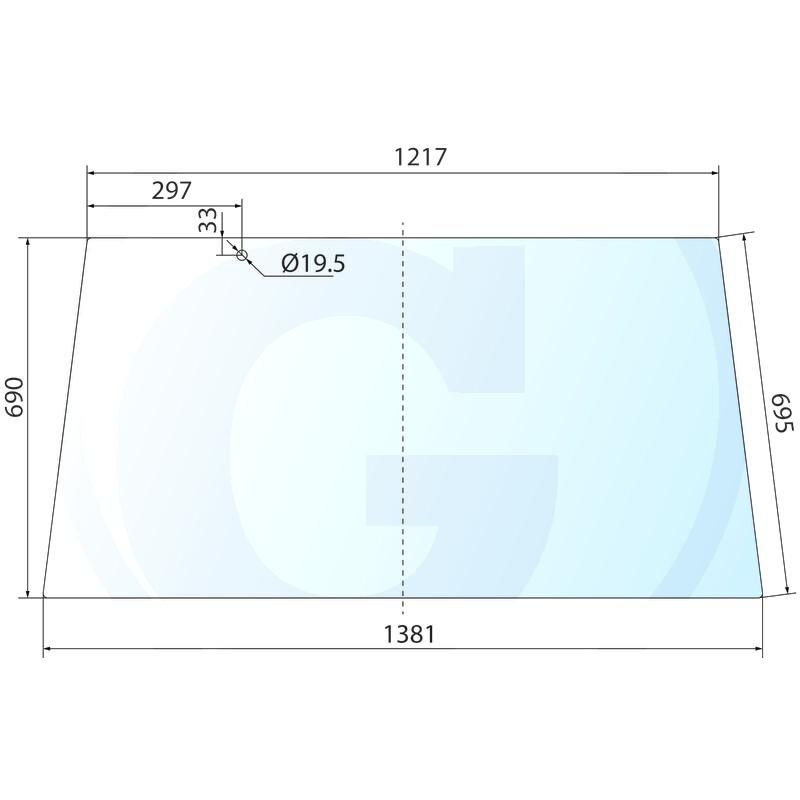 Szyba tylna Fendt Farmer 178810050410